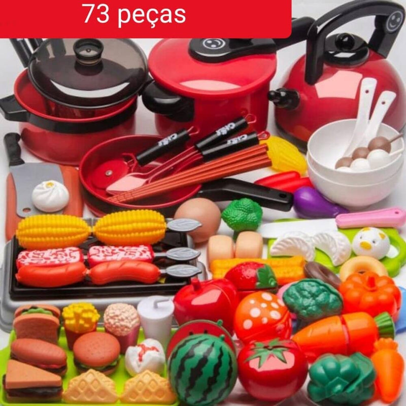 Conjunto de Comidas - Brinquedo de comidinhas divertidas para sua criança